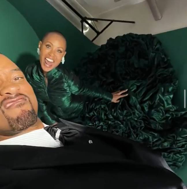 The Smiths before the Oscars. Credit: Instagram/@willsmith