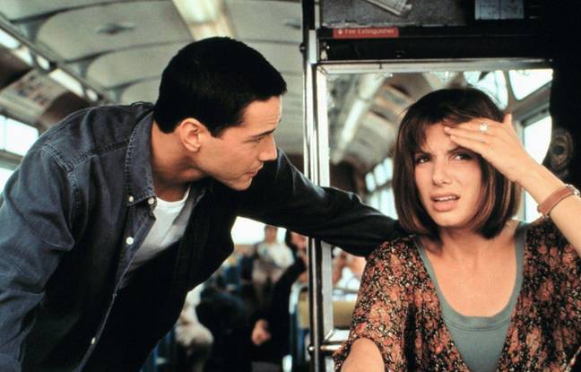 Sandra Bullock and Keanu Reeves appeared in 1994's Speed together. Credit: AJ Pics / Alamy