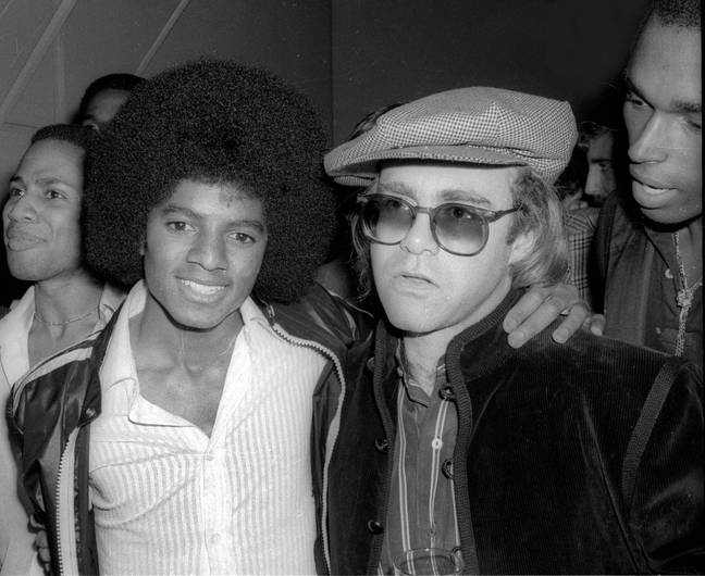 Elton John with Michael Jackson in 1978. Credit: Alamy/MediaPunch Inc