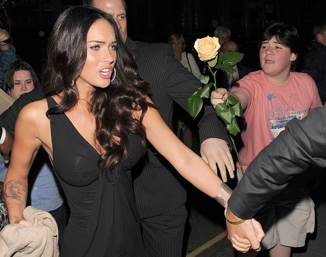 Harvey attempted to give Megan Fox a rose while she was promoting Transformers: Revenge of the Fallen. Credit: WENN Rights Ltd / Alamy Stock Photo