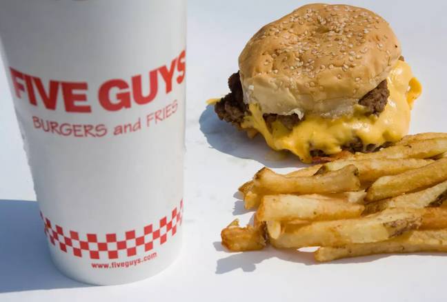 Five Guys allows you to make your burger the way you want, but that comes at a cost. Credit: Kristoffer Tripplaar/Alamy Stock Photo