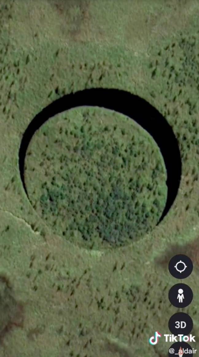 It can be found in Argentina. Credit: @_aldair / TikTok / Google Earth