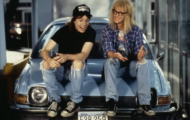 Mike Myers and Dana Carvey in Wayne's World. Credit: Paramount Pictures
