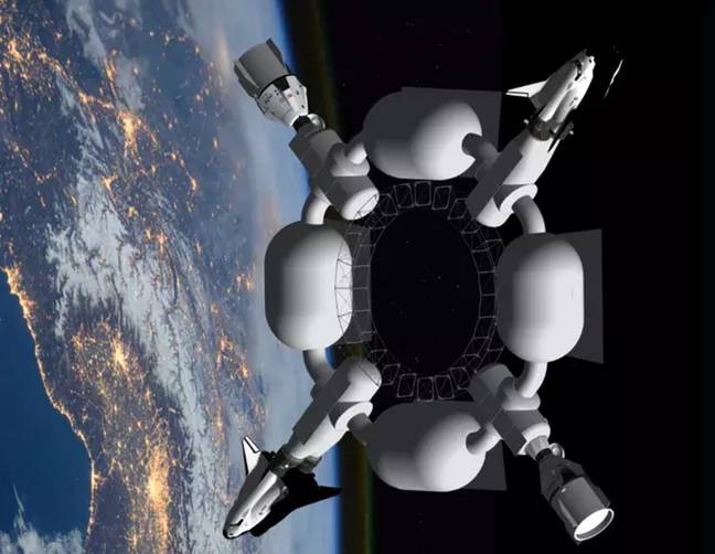 The space hotel could open in just two years. Credit: Orbital Assembly