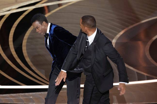 Rock was smacked by Smith at the Oscars. Credit: Alamy