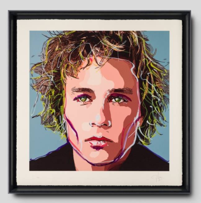 Heath Ledger. Credit: Johnny Depp/Castle Fine Art Gallery