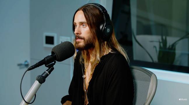 Jared Leto was interviewed by Zane Lowe. Credit: Apple Music