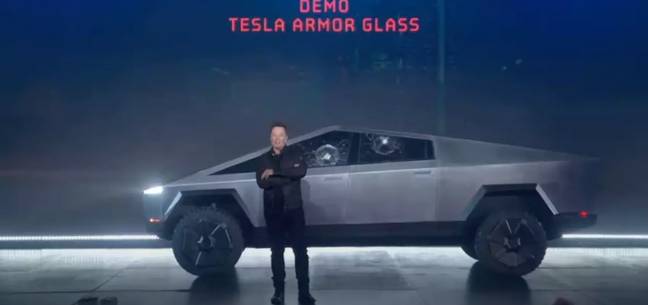 The original stunt did not go to plan. Credit: Tesla 