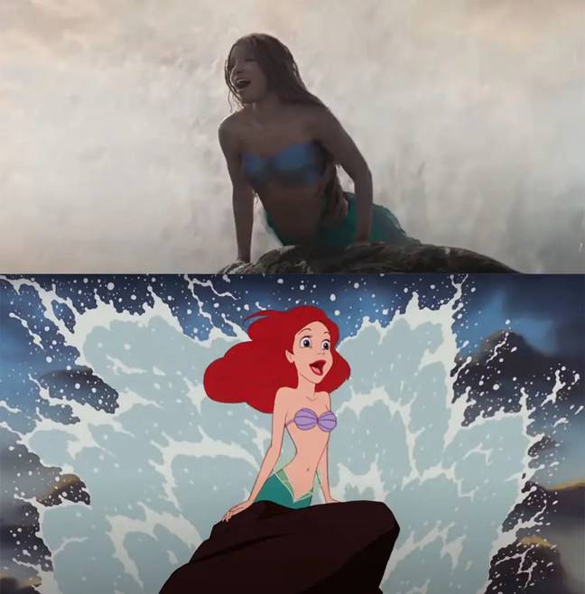 It's pretty much the same shot, she's just facing the other way. Credit: Disney