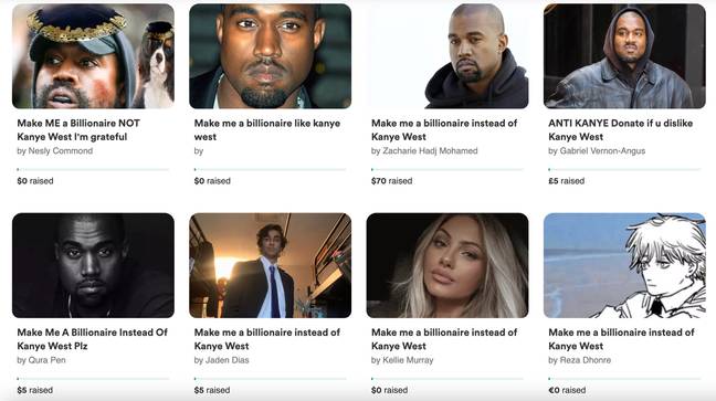 A number of people have set up 'anti-Kanye West' campaigns. Credit: GoFundMe