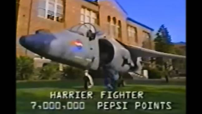 Pepsi advertised the jet on TV. Credit: Netflix