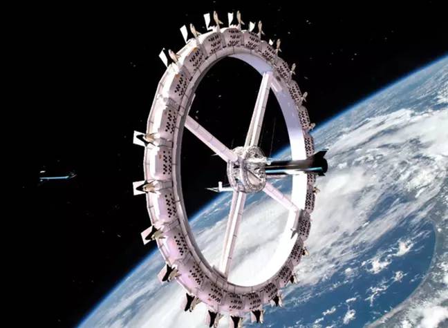 There will also be a second station, Voyager, launched in 2027. The space hotel could open in just two years. Credit: Orbital Assembly