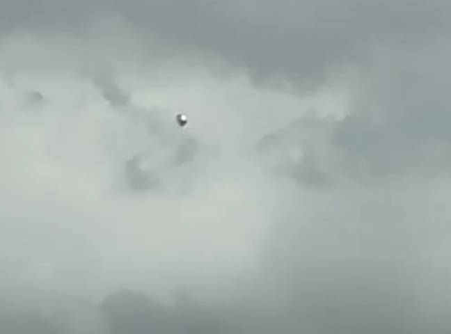 The UFO over SRQ Airport. Credit: YouTube/ LUFOS