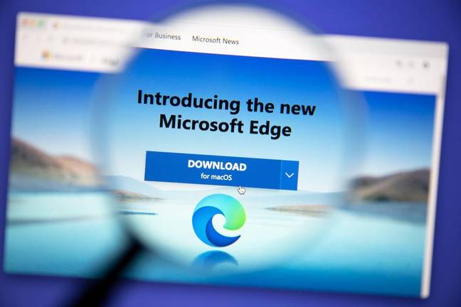 Microsoft Edge is the company's latest web browser. Credit: Alamy
