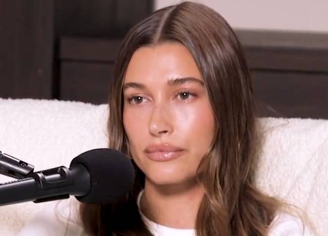 Hailey Bieber spoke out about the 'hurtful' comments on Alex Cooper's podcast, 'Call Her Daddy'. Credit: @callherdaddy/Twitter