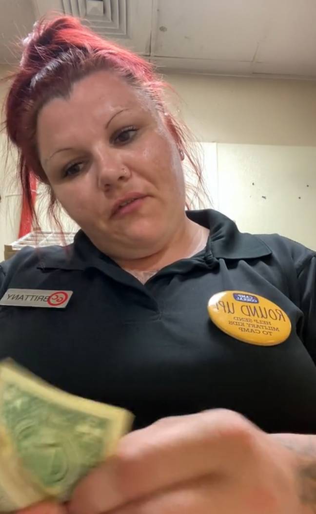 Brittany was left with only 69 dollars in tips. Credit: TikTok/ @itsbrittanybitch255