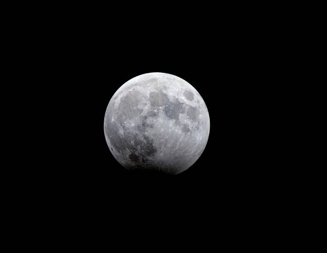 The moon is shrinking. Image source: Getty Images/Rami Al-Sayed/Nour Photo