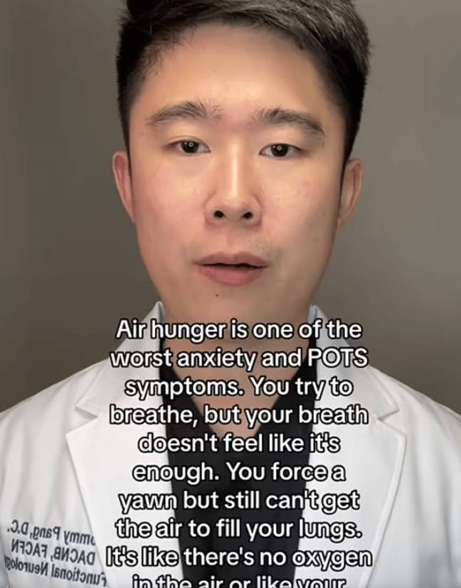 The clip has since gone viral with 18 million views. Credit: TikTok/@dr.ptang