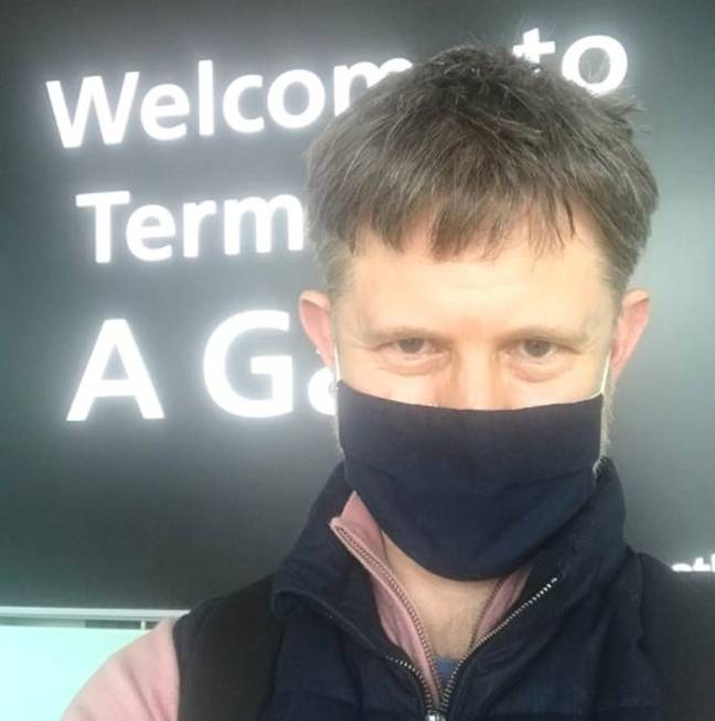 Tim Craggs is glad to have landed in Heathrow (Supplied)
