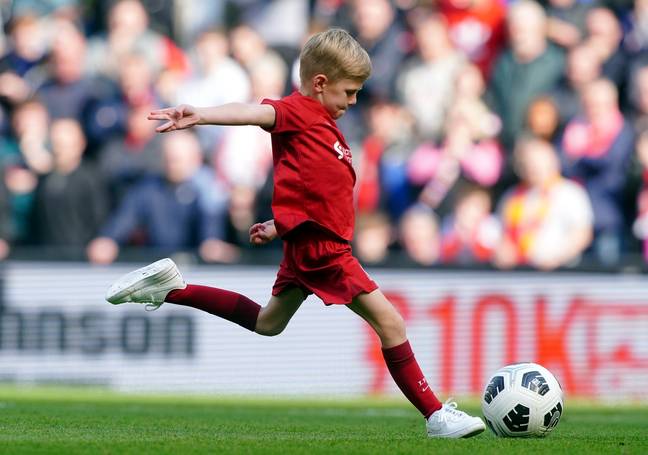Lio Gerrard took a penalty at half-time this afternoon. (Credit: PA Images)