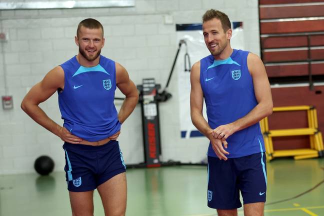 Dier and Kane in England training. (Image Credit: Getty)