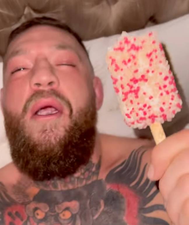 McGregor enjoying his ice-cream. Image: Instagram