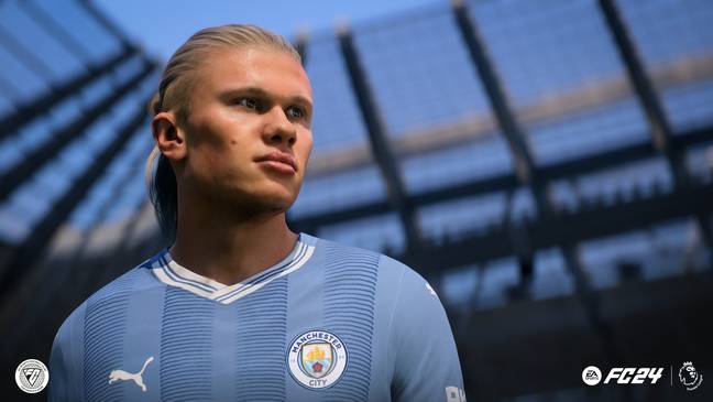 Manchester City's Erling Haaland featured in EA Sports FC 24
