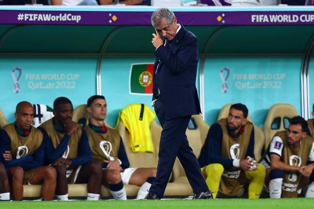 Santos left the Portugal job after their defeat by Morocco. Image: Alamy