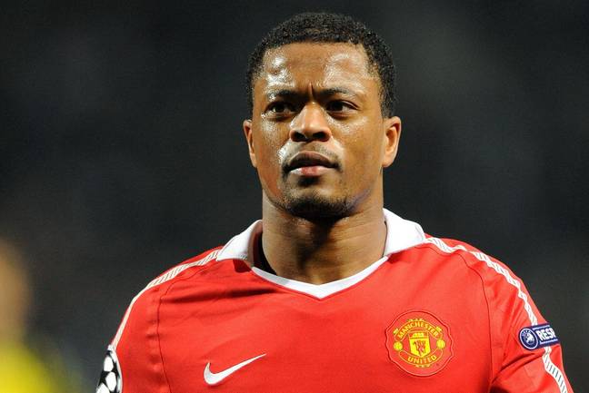 Evra played for United for eight years. Image: Alamy