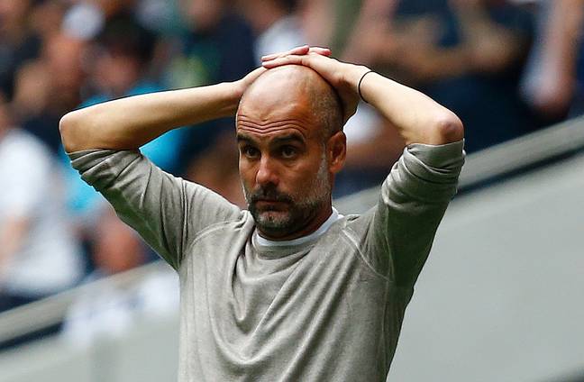Guardiola's Manchester City side are now in control in the title race. Credit: Alamy.