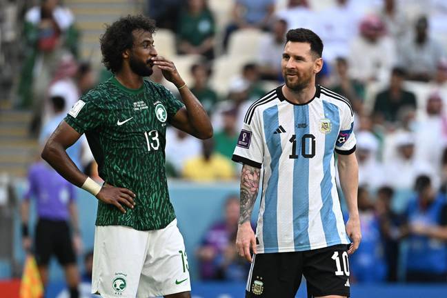 Lionel Messi watched on as Saudi Arabia mounted a sensational comeback win against Argentina in the World Cup. Credit: Alamy