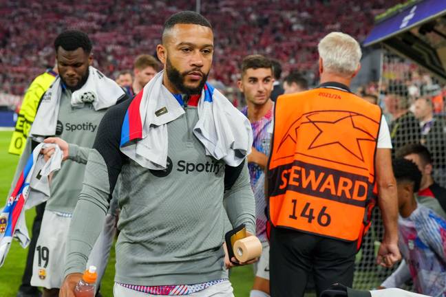 Depay did look set to leave this summer. Image: Alamy