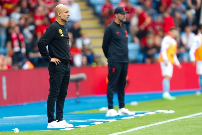 Guardiola and Klopp earlier this year. (Image Credit: Alamy)