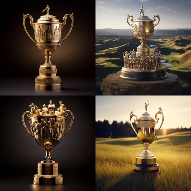 The Ryder Cup's predicted evolution over 50 years. Credit: Midjourney