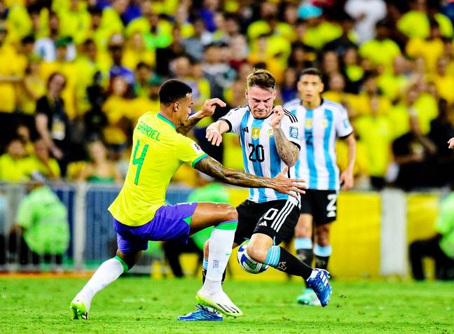 Alexis Mac Allister in action for Argentina. Image: Getty 