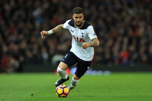 Kyle Walker in action for Tottenham. Image: Getty 