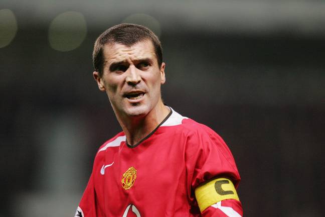Keane during his time as a Manchester United player. (Image Credit: Getty)