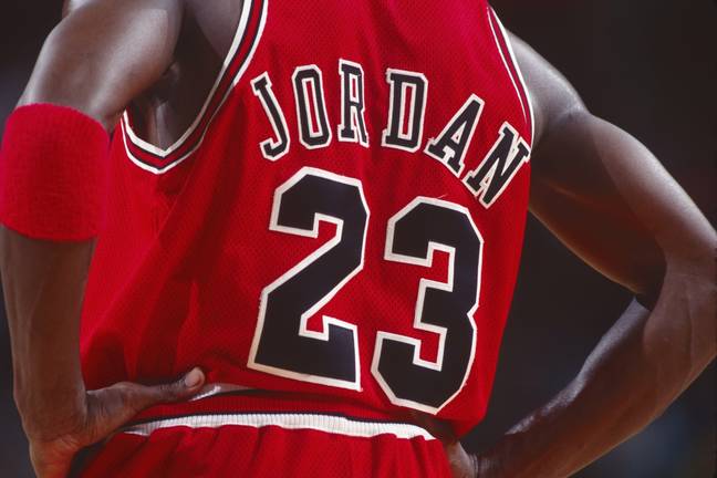 Michael Jordan's iconic No.23 jersey. Image: Alamy 