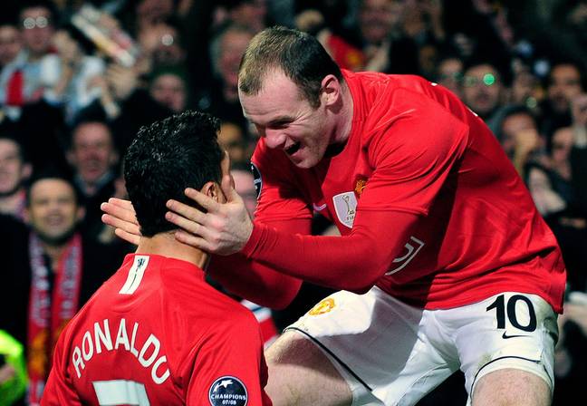 Wayne Rooney and Cristiano Ronaldo (Alamy)