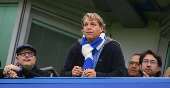 Todd Boehly at Stamford Bridge during Chelsea vs Manchester United in October 2022. Image credit: Alamy