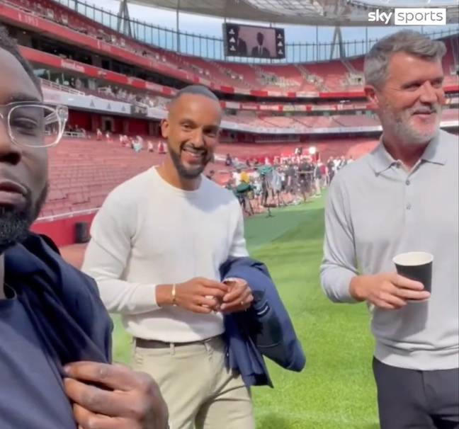The video clip featuring the three former footballers has divided fans. Credit: Sky Sports