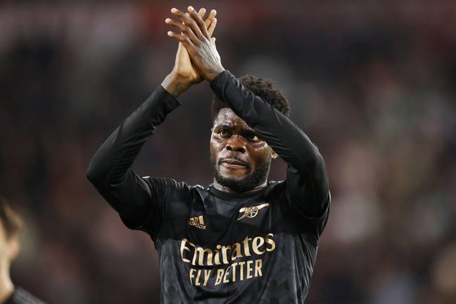 Partey is set to miss Wednesday's match between Arsenal and Man City (Image: Alamy)
