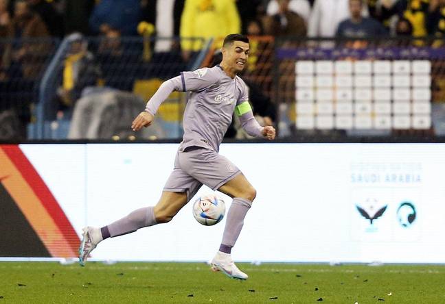 Cristiano Ronaldo in action for Al Nassr. Image: Alamy 
