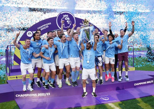 These scenes by Manchester City are predicted to happen again. Image: Alamy