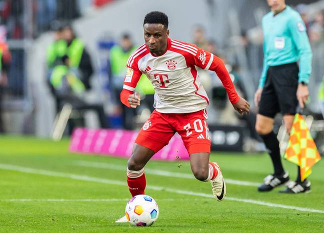 Sarr rarely starts for Bayern. (Image Credit: Getty)