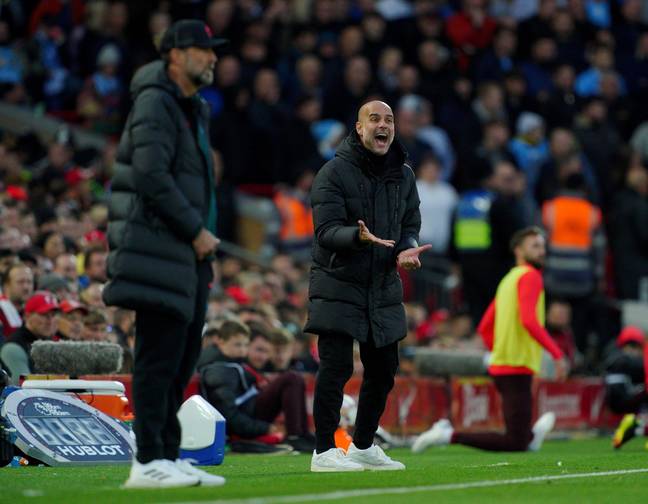 Guardiola claims he was targeted by Liverpool fans at Anfield (Image: Alamy)