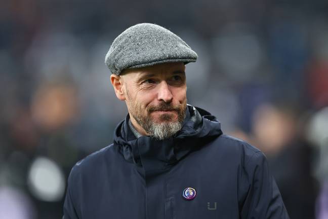 Ten Hag during the game. (Image Credit: Getty)