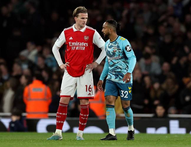 Rob Holding wasn't the ideal replacement for William Saliba, meaning Arsenal need to improve their strength in defence. (Image credit: Alamy)