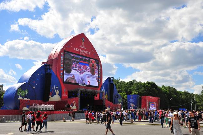 FIFA Fan Fest in Russia.  Credit: Krasnevsky / Alamy