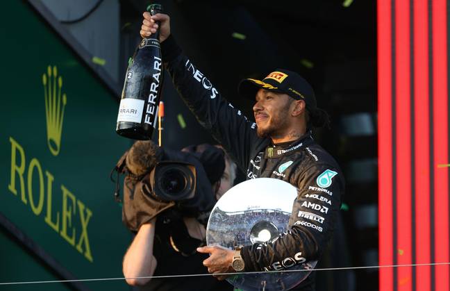 Hamilton was happy with his weekend. Image: Alamy